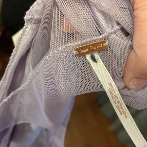 Free people purple asymmetrical tank size XS - Picture 7 of 8